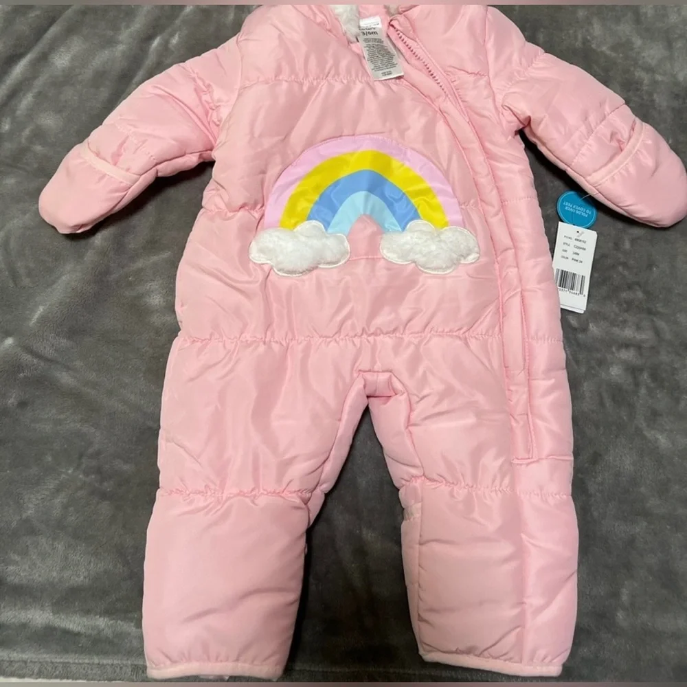 Baby girl Carter's pink pram